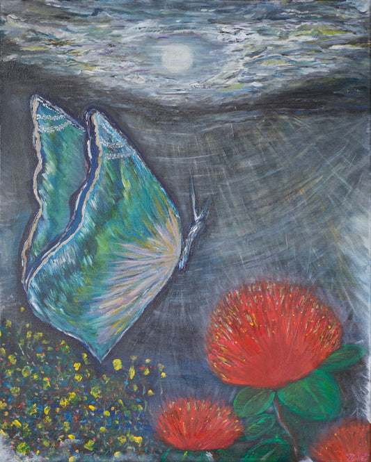 "Pulelehua" - Matted Print