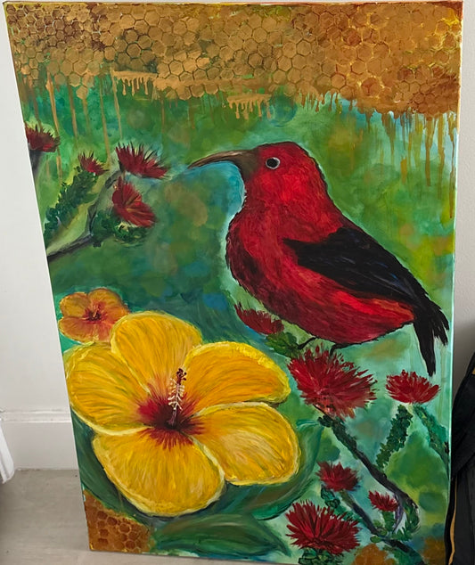 “Hawaiian Honeycreeper” - Original Artwork